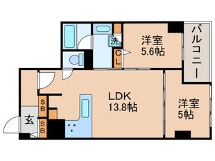 グリーンホームズⅡの物件間取画像